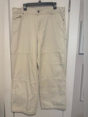 No Boundaries Wide Leg Jeans in Cream